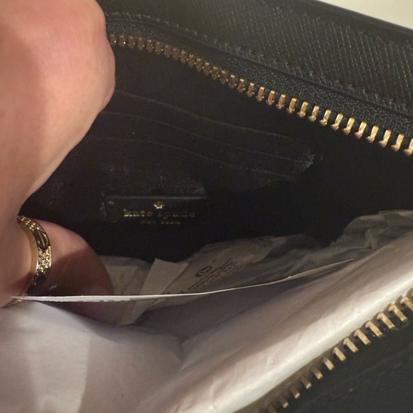 New Kate Spade Black and Gold purse - Picture 11 of 13